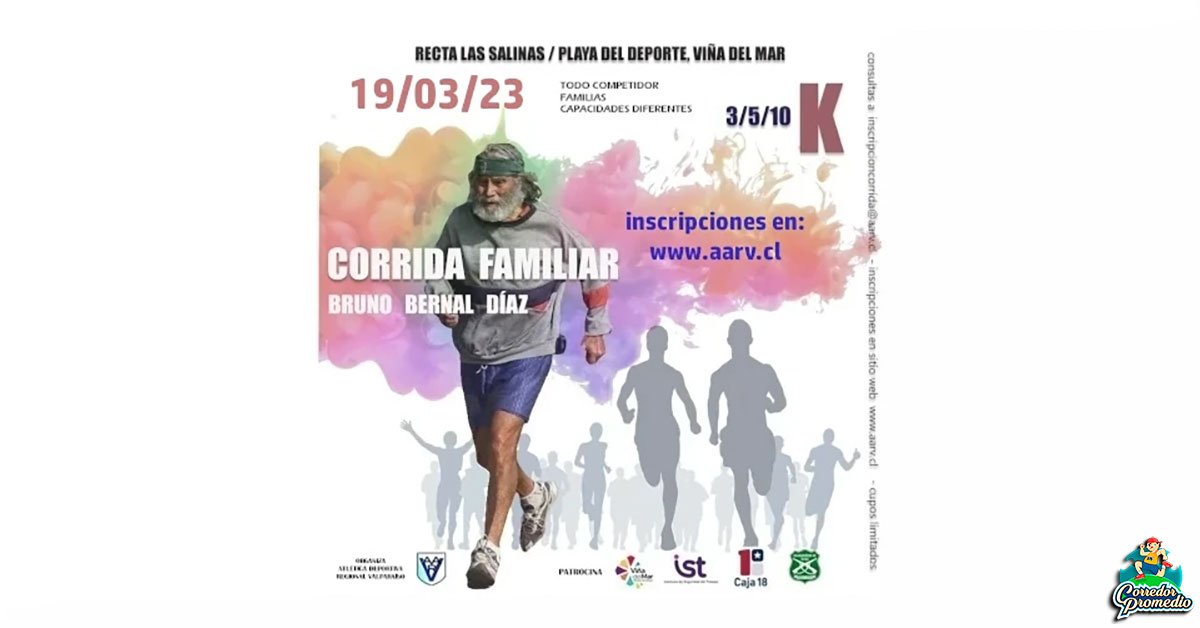 Corrida Familiar Bruno Bernal DÍaz Corredor Promedio 