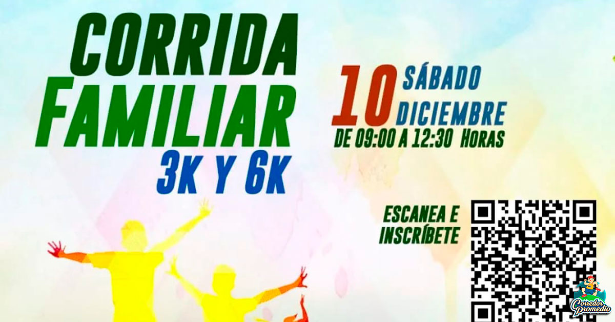 Corrida Familiar 3k Y 6k Corredor Promedio 