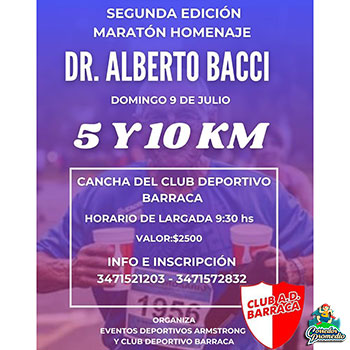 Maratón Homenaje Dr. Alberto Bacci