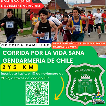 Corrida por la Vida Sana Gendarmería de Chile