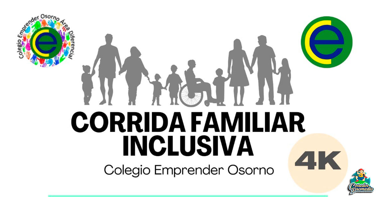 Corrida Familiar Inclusiva Colegio Emprender Osorno Corredor Promedio 