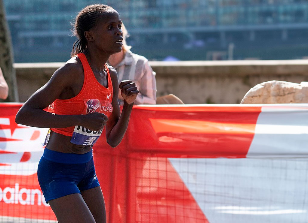 Brigid Kosgei se retira del equipo olímpico de París por lesión