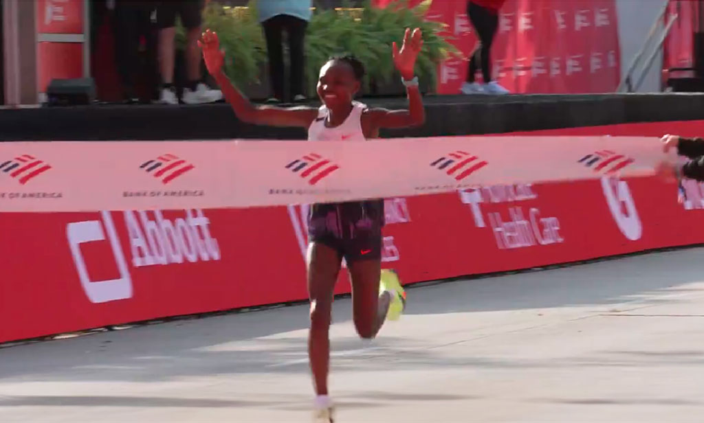 Ruth Chepngetich hace historia en Chicago Récord mundial y primera mujer en romper la barrera de las 210 en maratón