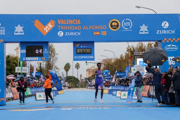 Récord mundial de medio maratón en Valencia