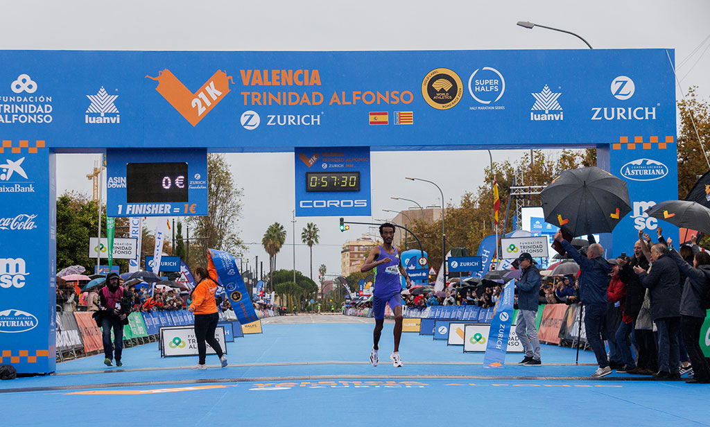 Récord mundial de medio maratón en Valencia