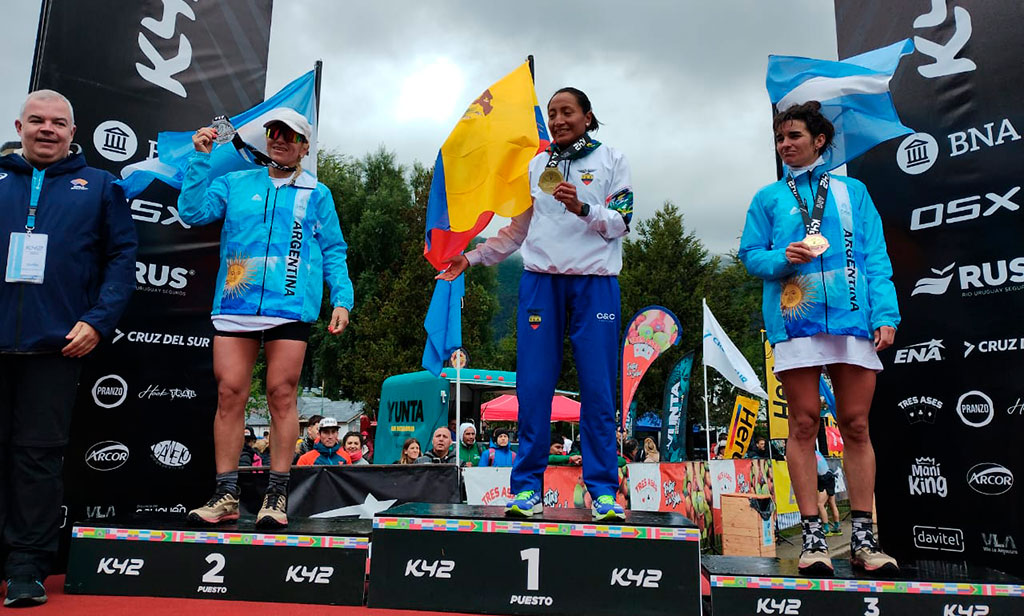 Joaquín Narváez y Blanca Llumiquinga conquistan el Sudamericano de Short Trail