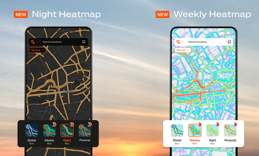 Strava amplía sus herramientas con Mapas de Actividad Nocturnos y Semanales